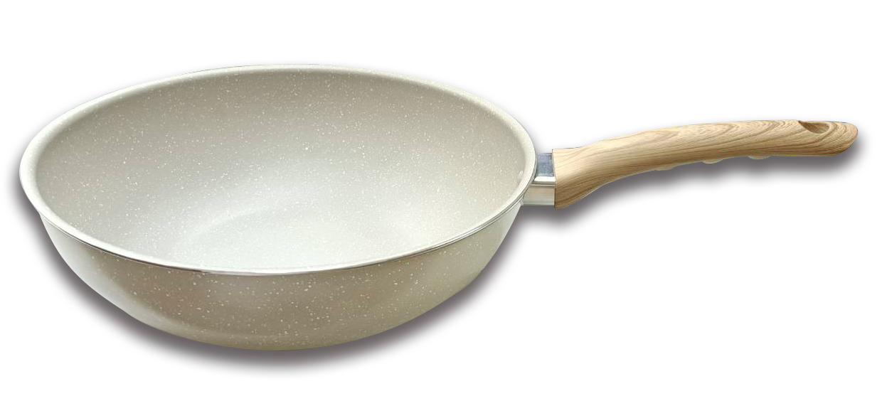 Nonstick Granite Coating Flat Bottom Wok