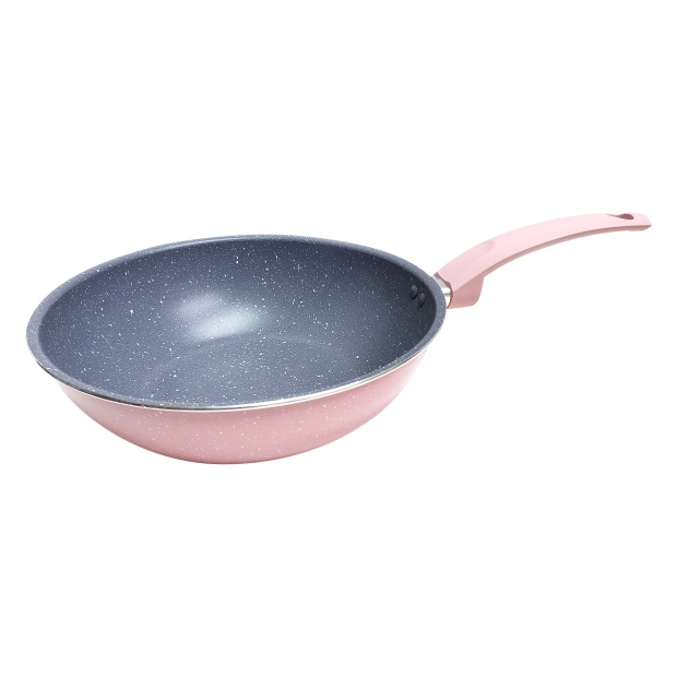 Nonstick Granite Coating Flat Bottom Wok