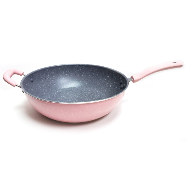 Nonstick Granite Coating Flat Bottom Wok