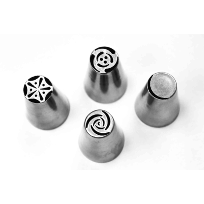 4 Pcs-Set Russian Piping Tips 