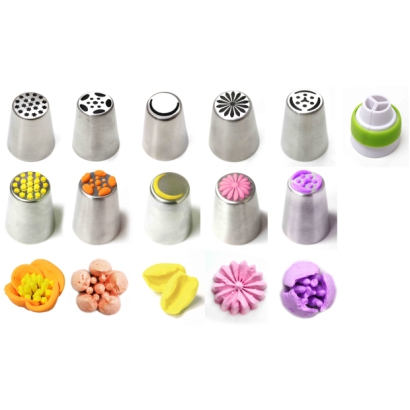 6 Pcs-Set Russian Piping Tips