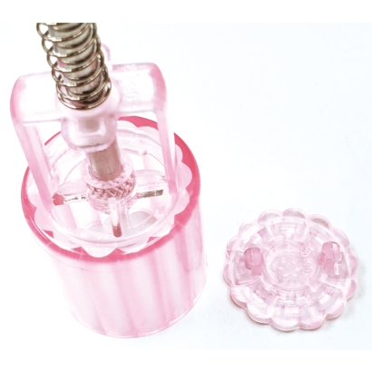 Pink Crystal  Round Mooncake Press Mold