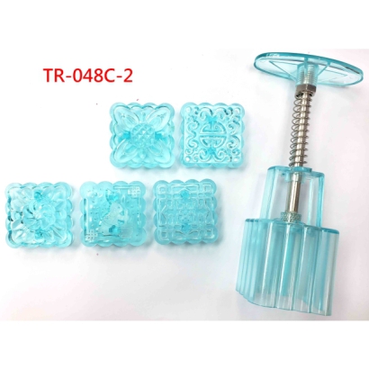 Blue Crystal Square Mooncake Press Mold