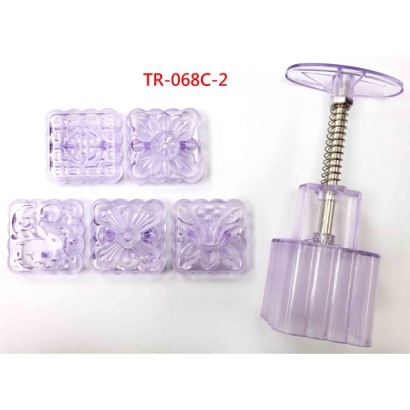 Purple Crystal Square Mooncake Press Mold