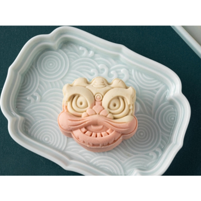 Lion face Mooncake Press Mold