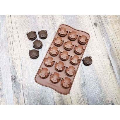 Piggy face Chocolate Silicone Mold