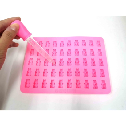 50-Cavity Gummy Bear  Silicone Mold 