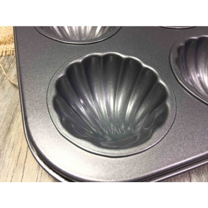 6-Cavity Nonstick Spherical Shell Baking Pan