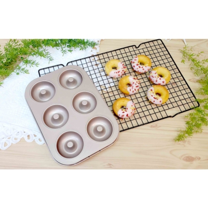 6-Cavity NonStick Donut Baking Pan