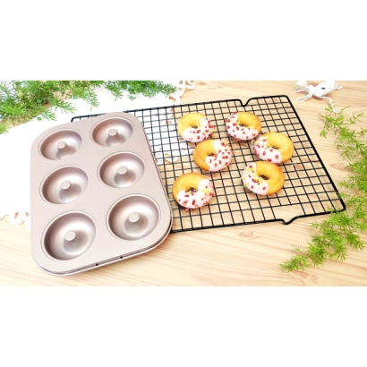 6-Cavity NonStick Donut Baking Pan