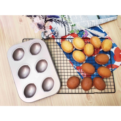 6-Cavity NonStick Lemon Shaped Baking Mold