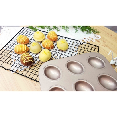 6-Cavity NonStick Lemon Shaped Baking Mold