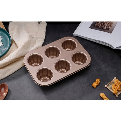 6-Cavity Non-Stick Canele Mold