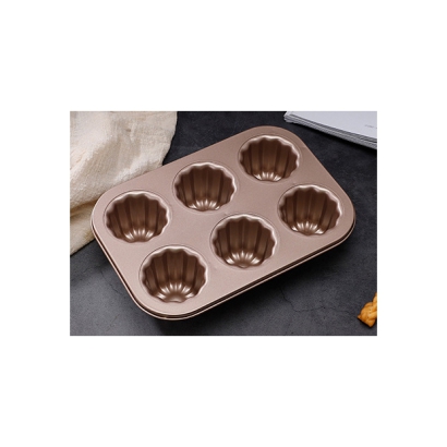 6-Cavity Non-Stick Canele Mold