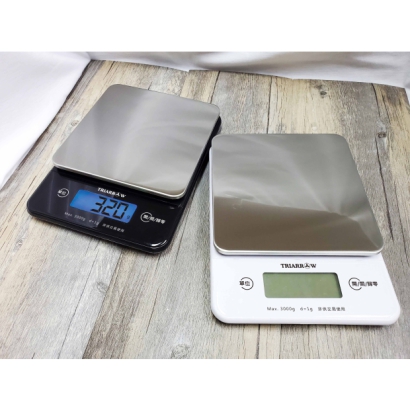 Stainless Steel Electronic Kitchen Scale (White)