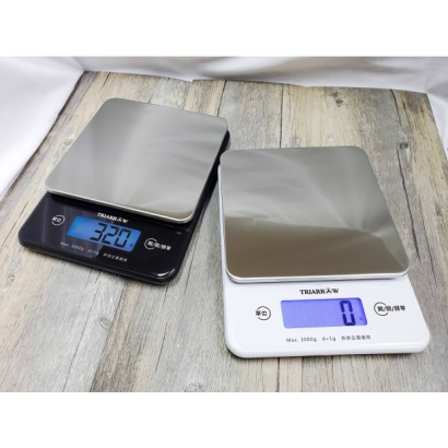 Stainless Steel Electronic Kitchen Scale (White)