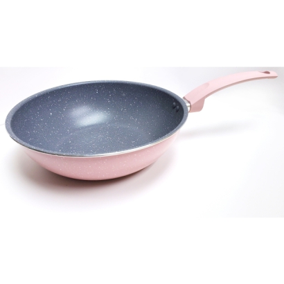 28CM Nonstick Granite Coating Flat Bottom Wok