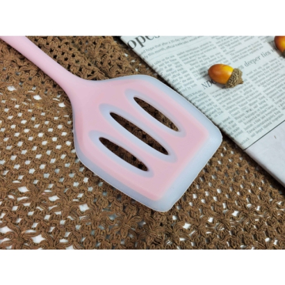 Silicone cooking slotted shovel