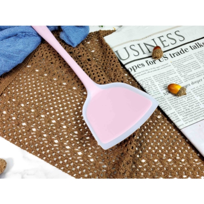 Silicone cooking shovel