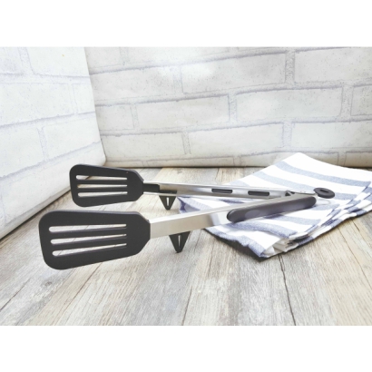 Heat Resistant non-slip Shovel Tongs (12