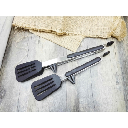 Heat Resistant non-slip Shovel Tongs (12