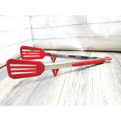 Heat Resistant non-slip Shovel Tongs (12