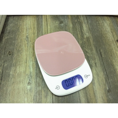 Electronic Tempered Glass Kitchen Scale (Pink)