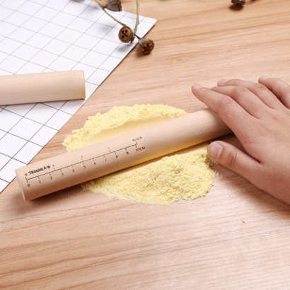 30CM Beech Wood Rolling Pin